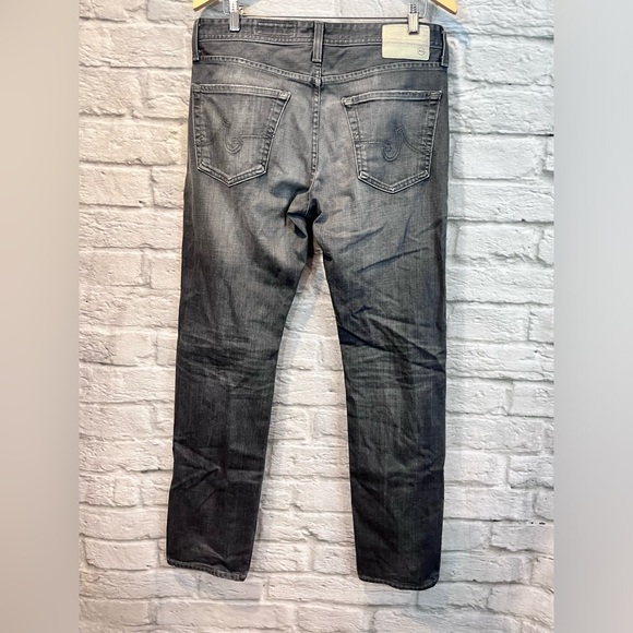 Ag Adriano Goldschmied Men’s 33” Grey Wash The Graduate Tailored Leg Jeans - Picture 2 of 11